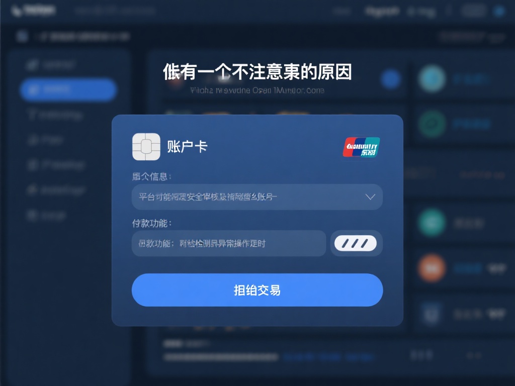 另一个值得注意的原因是账户信息错误。如果用户在填写